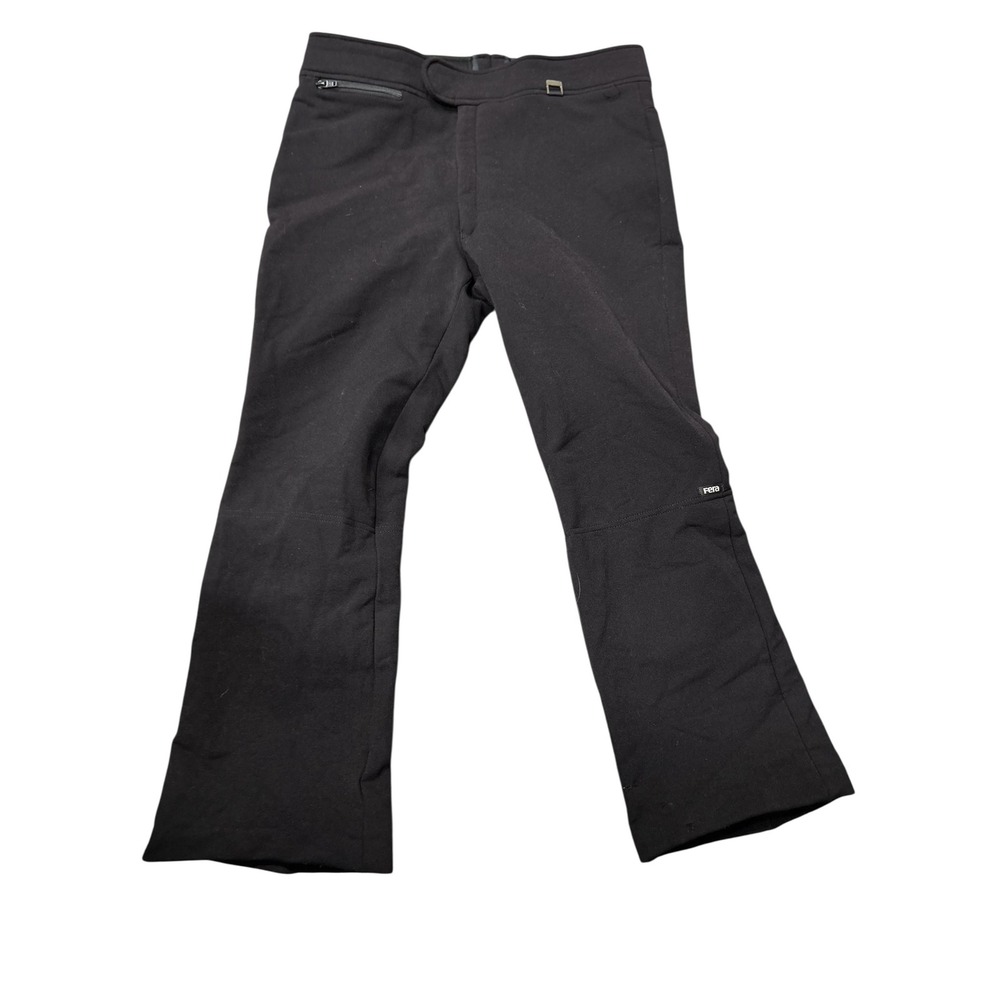 Fera Skiwear Men's Black Ski Pants Size 36R‎ Winter Outdoor Snow Trousers wool